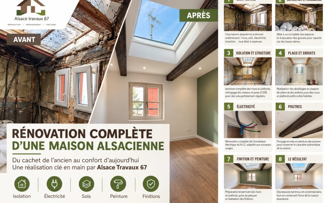 Rénovation complète clé en mains d&rsquo;une maison alsacienne